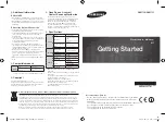 Preview for 1 page of Samsung Shape WAM-750 Getting Started