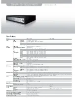 Preview for 3 page of Samsung SHR-5000 Specification Sheet