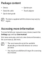 Preview for 2 page of Samsung SM-T387W Quick Start Manual