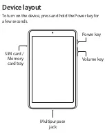 Preview for 3 page of Samsung SM-T387W Quick Start Manual