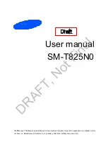 Preview for 1 page of Samsung SM-T825N0 User Manual