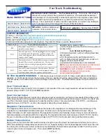 Preview for 1 page of Samsung SMH1816 Fast Track Troubleshooting