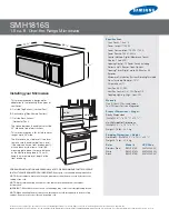 Preview for 2 page of Samsung SMH1816S Specifications