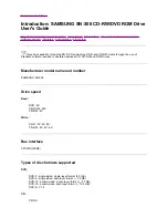 Preview for 2 page of Samsung SN-308 User Manual