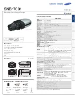 Preview for 1 page of Samsung SNB-7001 Technical Specifications