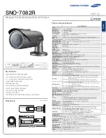 Preview for 1 page of Samsung SNO-7082R Technical Specifications
