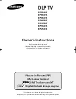 Samsung SP-50L6HX Owner'S Instructions Manual preview