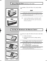 Preview for 8 page of Samsung SP-54T8HL Owner'S Instructions Manual