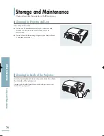 Preview for 76 page of Samsung SP-H800 - DLP Projector - HD 720p Owner'S Instructions Manual