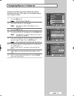 Preview for 21 page of Samsung SP42L6HX - 42" Rear Projection TV Owner'S Instructions Manual