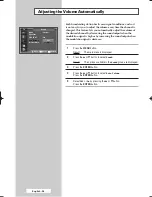 Preview for 36 page of Samsung SP42L6HX - 42" Rear Projection TV Owner'S Instructions Manual