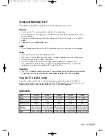 Preview for 95 page of Samsung SP50L6HN Owner'S Instructions Manual