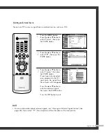 Preview for 65 page of Samsung SP50L7HD Owner'S Instructions Manual