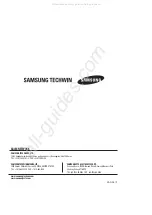 Preview for 21 page of Samsung SPD-3750T Installation Manual