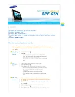 Preview for 23 page of Samsung SPF-07H User Manual