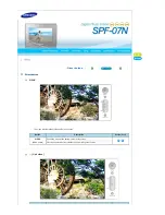 Preview for 17 page of Samsung SPF-07N User Manual