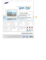 Preview for 1 page of Samsung SPF-72V (Spanish) Manual Del Usuario