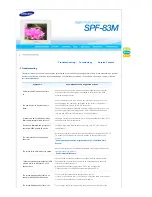 Preview for 27 page of Samsung SPF-83M User Manual