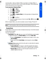 Preview for 79 page of Samsung SPH-m230 User Manual