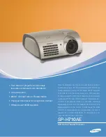 Preview for 1 page of Samsung SPH710AE - 700 Lumens XGA DLP Projector Brochure & Specs