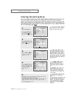 Preview for 50 page of Samsung ST54T6 ST62T6 Owner'S Instructions Manual