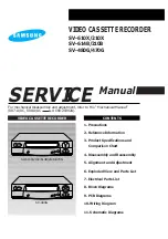 Preview for 1 page of Samsung SV-610X Service Manual