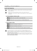 Preview for 3 page of Samsung SW17H90 Series User Manual