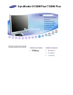 Samsung SyncMaster 713BM PLUS (Spanish) Manual Del Usuario preview