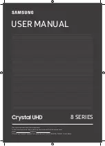 Samsung TU8200 Series User Manual preview