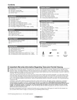 Preview for 2 page of Samsung TX-T2793H Owner'S Instructions Manual