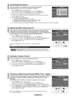 Preview for 14 page of Samsung TX-T2793H Owner'S Instructions Manual