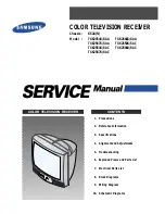 Preview for 1 page of Samsung TXK2554 Service Manual