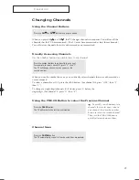 Preview for 21 page of Samsung TXP-2011 Owner'S Instructions Manual