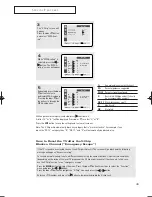 Preview for 39 page of Samsung TXP-2011 Owner'S Instructions Manual