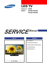 Preview for 1 page of Samsung UA H4100AR Series Service Manual