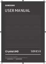 Samsung UA43TU8080 User Manual preview