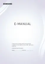 Samsung UA55MU7350 E-Manual preview