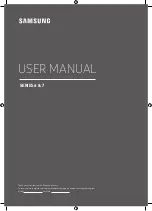 Preview for 1 page of Samsung UA65MU6500 User Manual