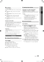 Preview for 15 page of Samsung UE32C6620UK User Manual