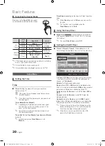 Preview for 20 page of Samsung UE32C6620UK User Manual