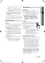 Preview for 21 page of Samsung UE32C6620UK User Manual