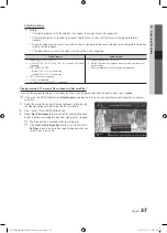 Preview for 37 page of Samsung UE32C6620UK User Manual