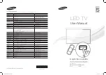 Samsung UE32D5005 User Manual preview