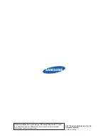 Preview for 3 page of Samsung UE40D500 BW Series Service Manual