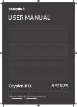 Preview for 25 page of Samsung UE55TU8500UXXU Manual