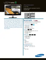 Preview for 1 page of Samsung UN32C4000 Brochure