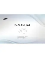 Samsung UN32H5201 E-Manual preview