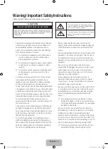 Preview for 2 page of Samsung UN40J6200AF User Manual