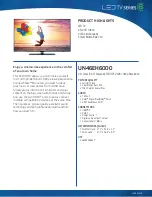 Samsung UN46EH6000 Brochure preview