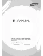 Preview for 1 page of Samsung UN46F6300AFXZA E-Manual